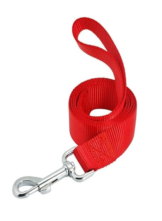Pups&Pets 15 MM Nylon Leash with Harness 0.5 Inch Adjustable Nylon Harness Set Suitable for Training/Walking Small Breed Dog and Puppies (Red) - Image 5
